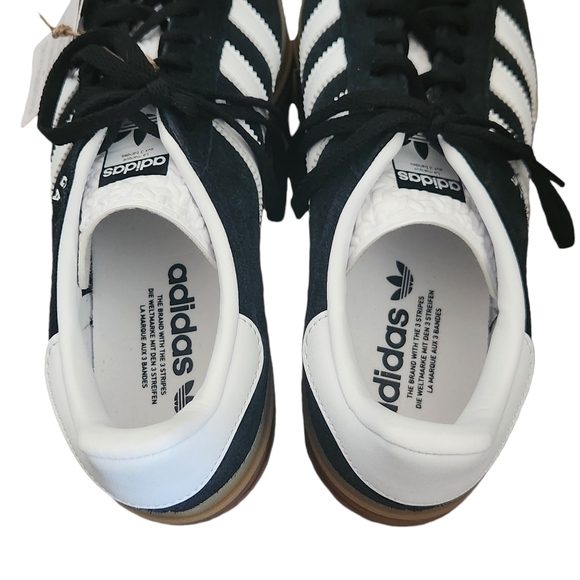 NWT ADIDAS Gazelle Bold Triple Gum Platform Black Suede 8.5 RUNS BIG - Picture 7 of 13